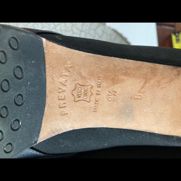 PREVATA Black Leather/Stretch Ankle Boot.9.5 - Picture 5 of 6